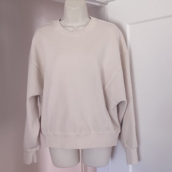 Kut from the Kloth Sweaters - Kut from the Kloth Beige Boxy Sweatshirt - SMALL (Runs big)